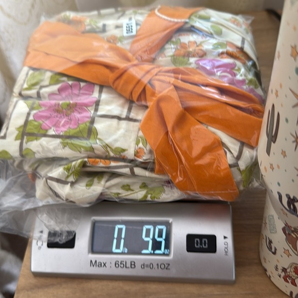 VTG 60’s Mode O’Day Orange Belted Waist Floral Dress USA Cottagecore Boho - Picture 12 of 12